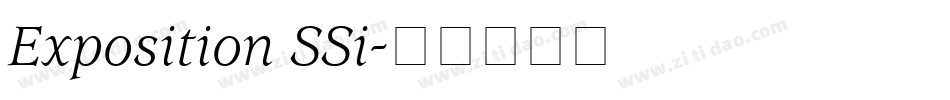 Exposition SSi字体转换